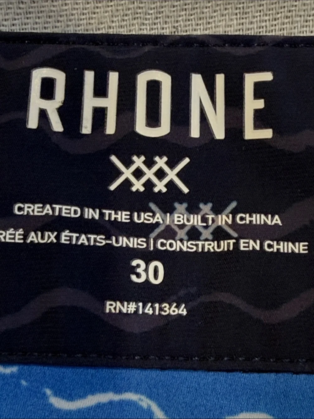 T0308100 Rhone Board Shorts SZ 30 EUC